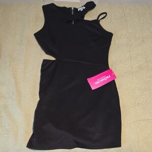 Speechless Black Cutout Prom Dress